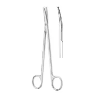 Ножницы с узкими закругленными лезвиями вертикально-изогнутые 175 мм Hilbro 10.0607.17