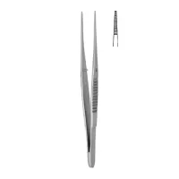 Пинцет анатомический глазной прямой 100х0,6 мм Hilbro 12.0072.10