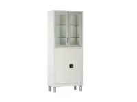 Шкаф медицинский металлический ШМ-02 МСК-647.12 дверцы стекло/металл