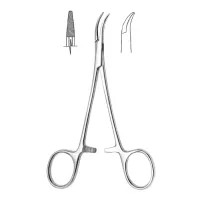 Зажим кровоостанавливающий нейрохирургический изогнутый 145 мм Hilbro 14.0183.14