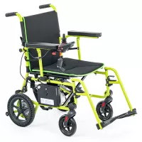 Кресло-коляска с электроприводом MET Compact 15, артикул 20005, суперлегкая, складная, с пультом ДУ для сопровождающих лиц