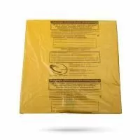 Пакет для сбора, хранения и удаления медицинских отходов класса Б (опасные отходы) ПМ-01-Б, желтый, одноразовый 