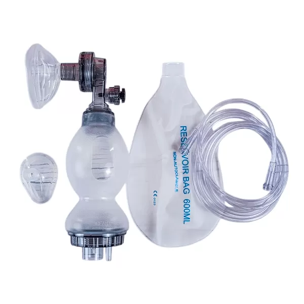 Аппарат искусственной вентиляции легких ручной МЕДПЛАНТ АДР-МП-Н C-1 с аспиратором, многоразовый, неонатальный, артикул 1649