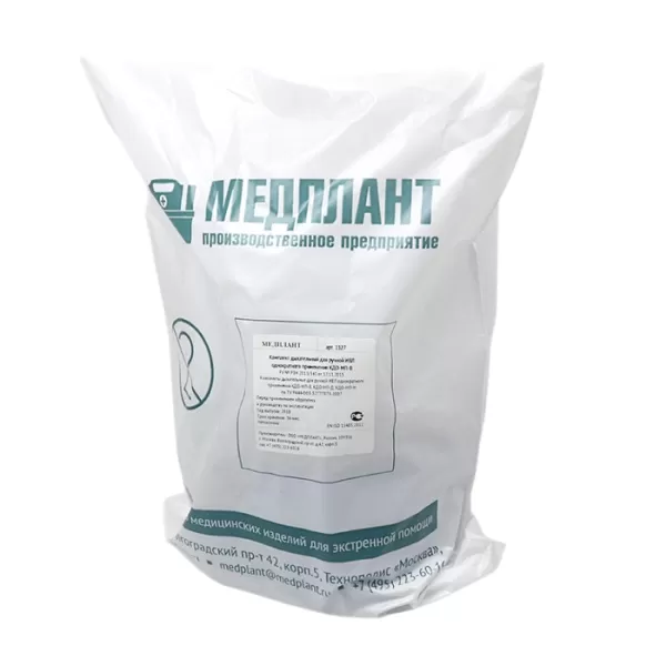 Комплект дыхательный для ручной ИВЛ типа Амбу одноразовый взрослый КДО-МП-В арт 1127