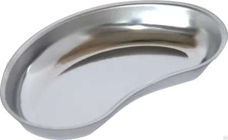 Лоток металлический почкообразный ЛМП -"Медикон" 200х120х30мм (AISI 304 (08Х18Н9)) - 0,3л