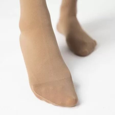 Гольфы компрессионные Тривес ТК.211 унисекс 2 класс компрессии с закрытым носком цвет бежевый  