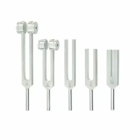 Комплект медицинских камертонов KaWe 08.24001.001, 5 штук (128 Гц, 256 Гц, 512 Гц, 1024 Гц, 2048 Гц)