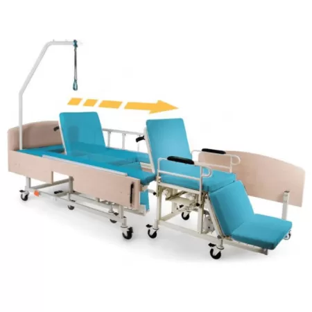 Кровать электрическая MET INTEGRA ELECTRO, артикул 19829, со встроенным креслом-каталкой, ширина 100 см