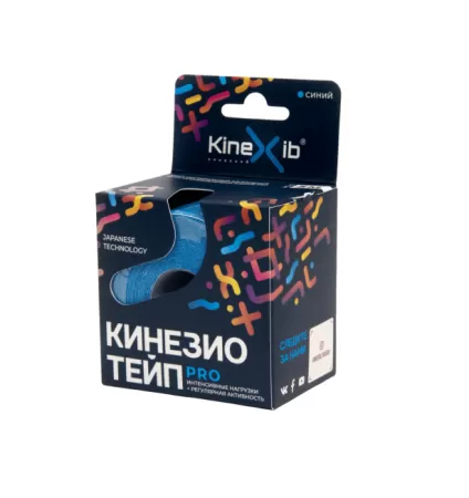 Кинезио-тейп Kinexib Pro (5м*5см) синий