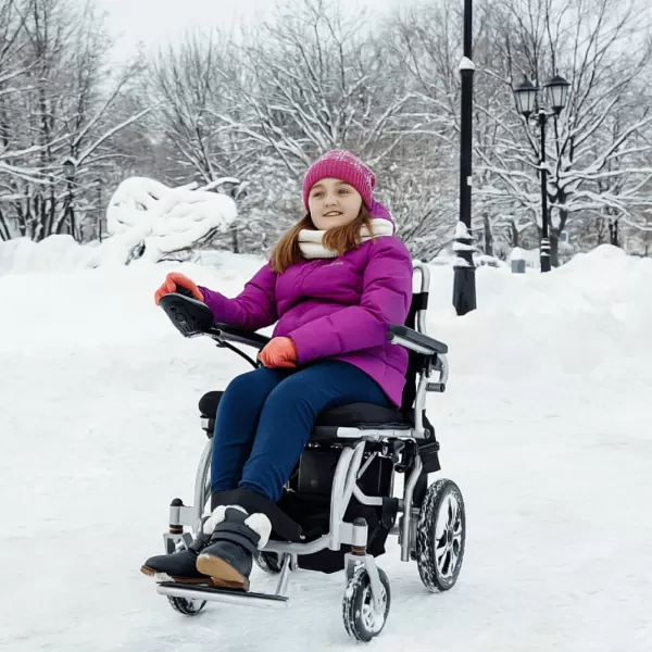 Кресло-коляска с электроприводом "Ortonica" Pulse-620 пневматические колеса, ширина сиденья 18"(45см) PP