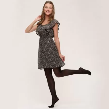 Колготки компрессионные Ergoforma 121 2 класс компрессии полупрозрачные черные 