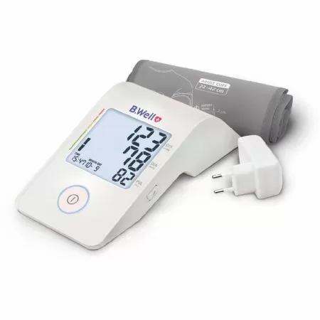 Тонометр автоматический на плечо B.Well Med-53  с манжетой 22-42 см и адаптером