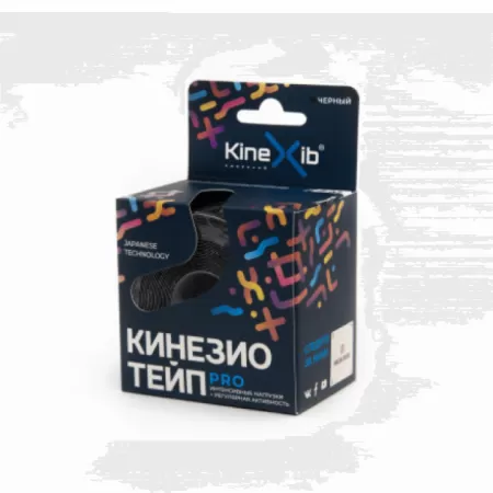 Кинезио-тейп Kinexib Pro (5м*5см) черный