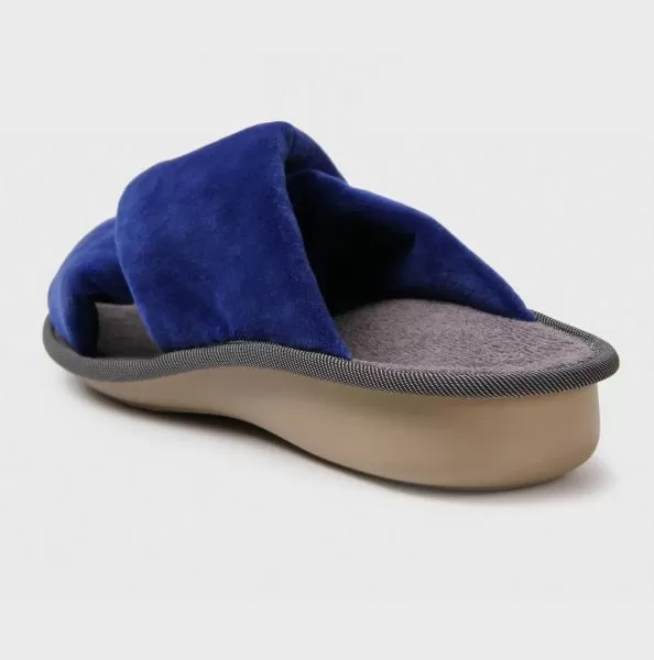Тапочки ортопедические Luomma LM-810.046, цвет велюр синий 
