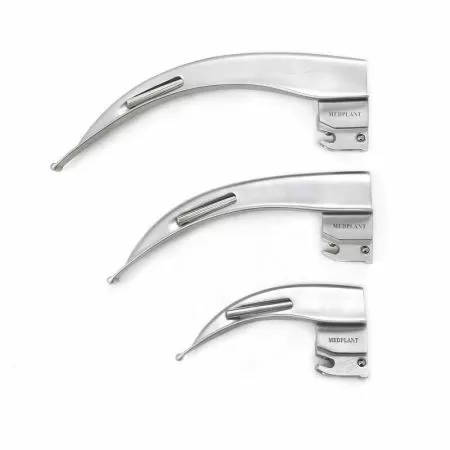 Ларингоскоп волоконно-оптический для экстренной медицины МЕДПЛАНТ ЛЭМ-02/ВО взрослый, 3 клинка, артикул 733