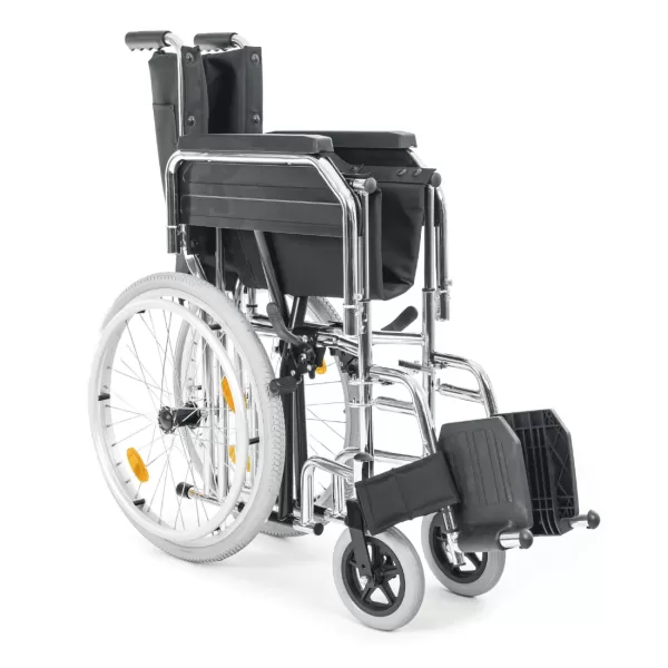 Кресло-коляска МЕТ TRANSIT 150 для узких проходов, ширина сиденья 43 см, колеса пневматические