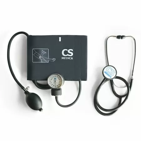 Тонометр механический на плечо CS Medica CS-106 М с манжетой 24-42 см и фонендоскопом в комплекте
