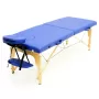 Стол массажный MET Comfort W2, артикул 18862, 2-х секционный складной на буковом каркасе с регулировкой высоты, синий