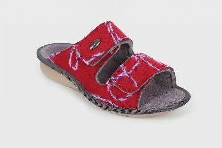 Тапочки ортопедические Luomma LM-809.033, цвет вязь бордо 