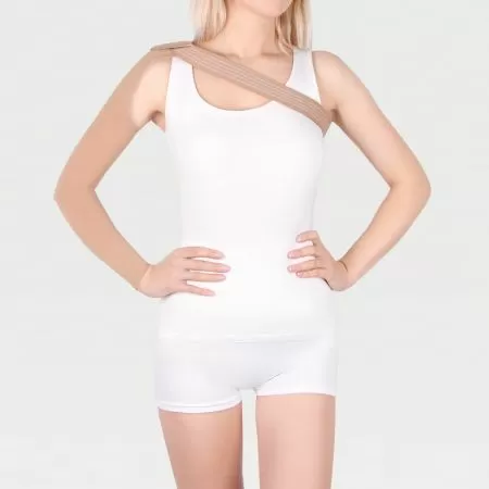 Рукав компрессионный IDEALISTA ID-402 2 класс компрессии с фиксатором цвет карамель 