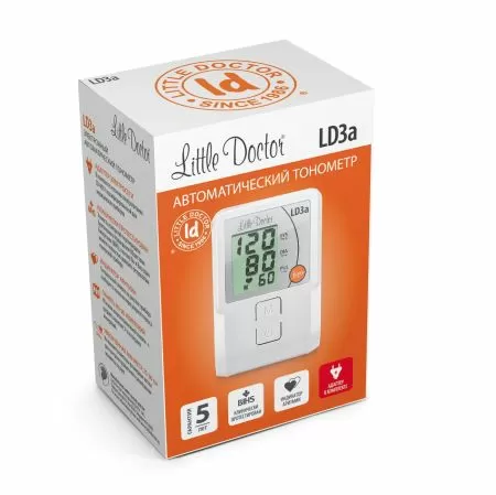 Тонометр автоматический на плечо Little Doctor LD 3A с манжетой 25-36 см и адаптером