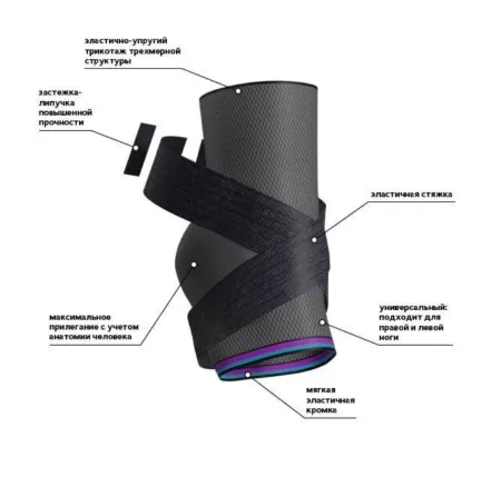 Бандаж компрессионный на голеностопный сустав Тривес Т-8683 Evolution 