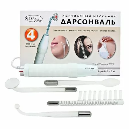 Gezatone BT-118 Аппарат для дарсонвализации портативный с 4 электродами