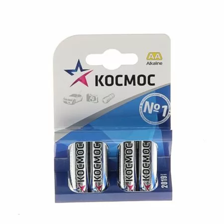 Батарейки пальчиковые Космос LR06 (АА) (4 шт в уп.)