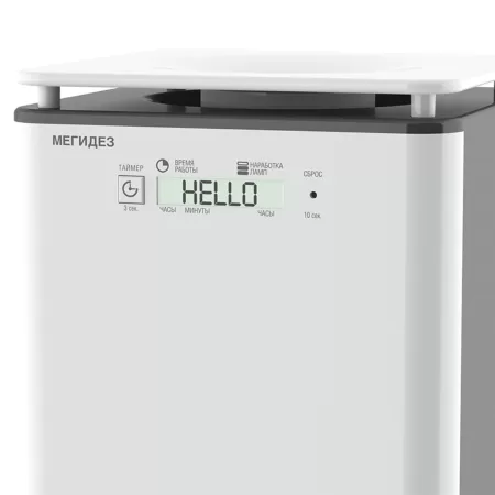 Облучатель-рециркулятор МЕГИДЕЗ МСК-3919Б настольный, с панелью управления, 1 лампа 15 Вт