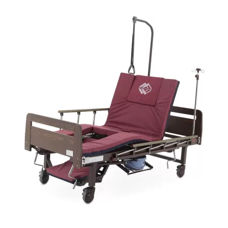 Кровать механическая MED-MOS YG-5 ЛДСП венге с туалетом и функцией переворота