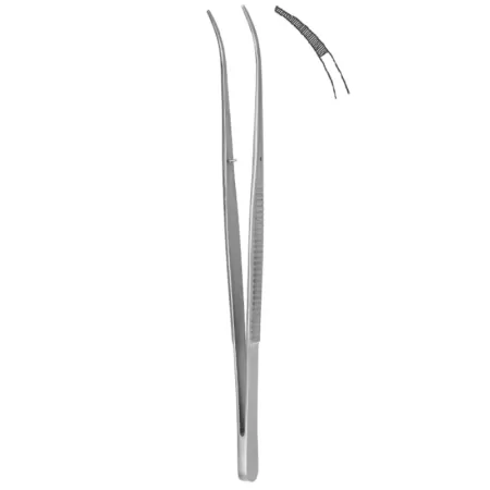 Пинцет для хиазмальной области изогнутый 200х1,2 мм Hilbro 12.0078.20