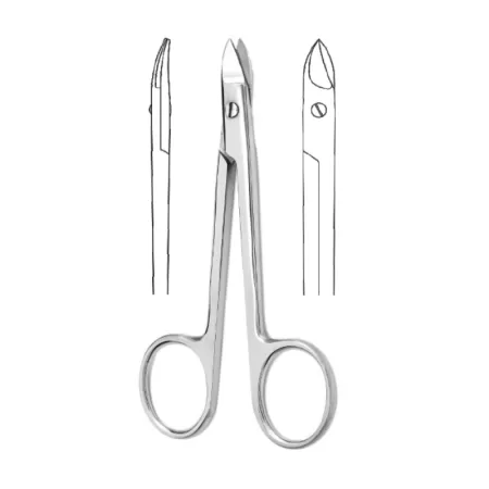 Ножницы для коронок вертикально-изогнутые 125 мм Hilbro 10.0811.12