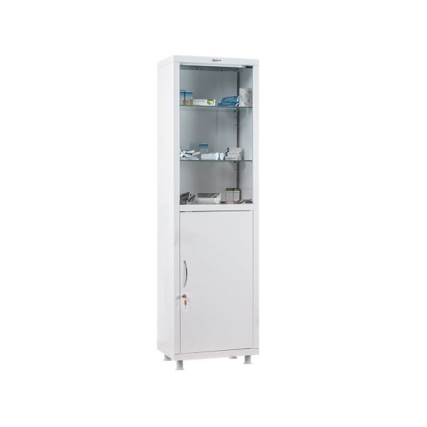 Шкаф медицинский МД 1 1650/SG дверцы стекло/металл