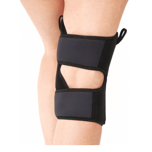 Бандаж на коленный сустав Talus КС-616 разъемный, с силиконовым кольцом и пружинными ребрами жесткости, размер универсальный