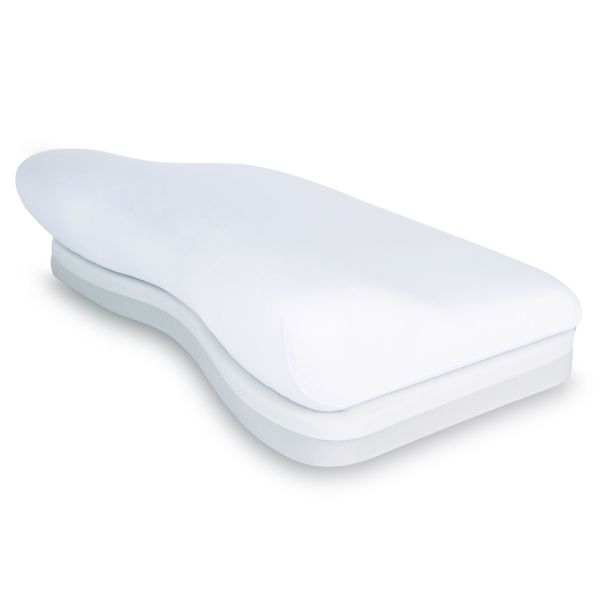 Подушка ортопедическая Luomma Lum F-515, с эффектом памяти и выемкой под плечо, валики 14 и 9 см, с регулировкой по высоте